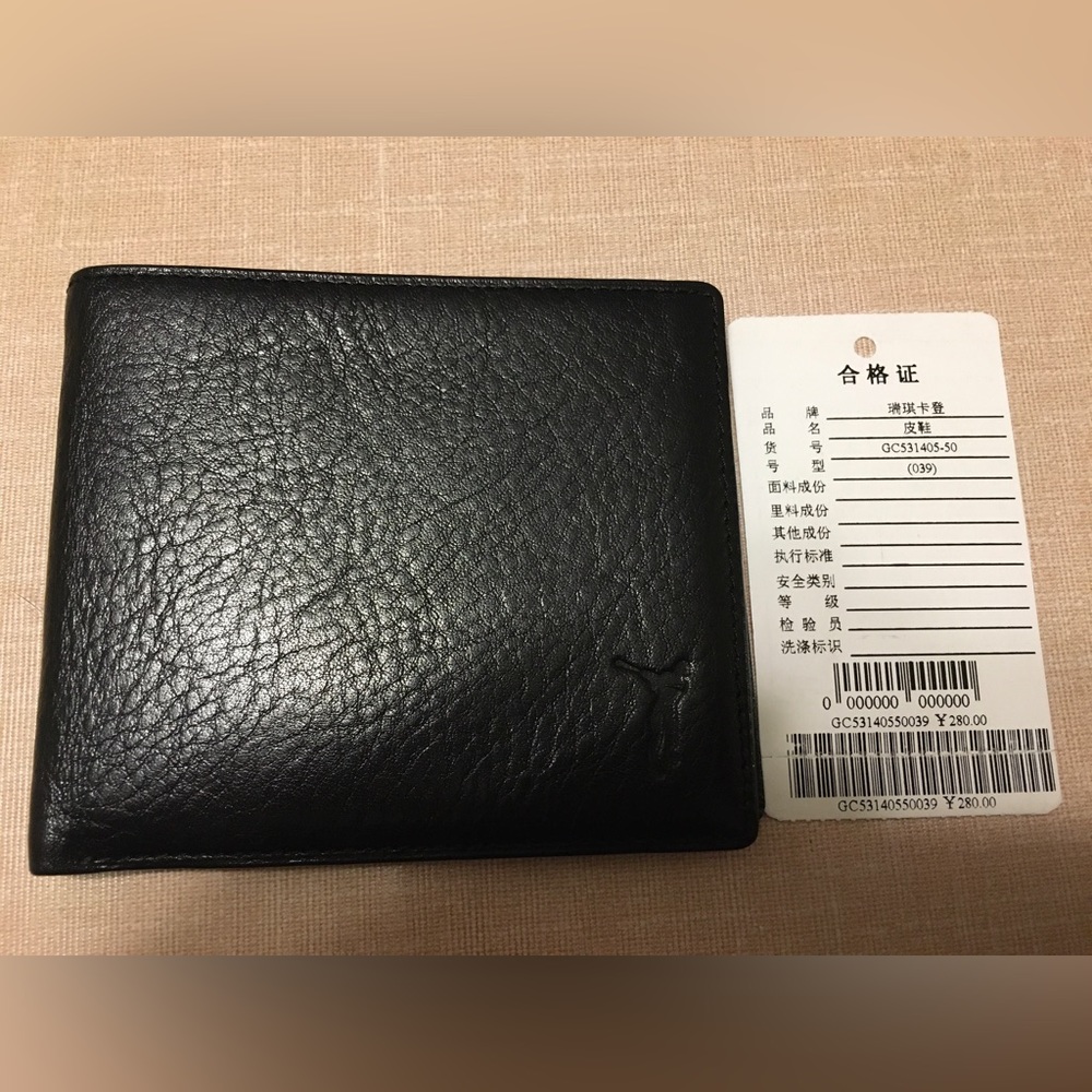 RICHCLAD Leather Black Wallet